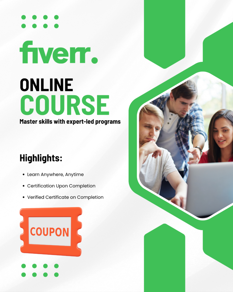 Fiverr course creation services