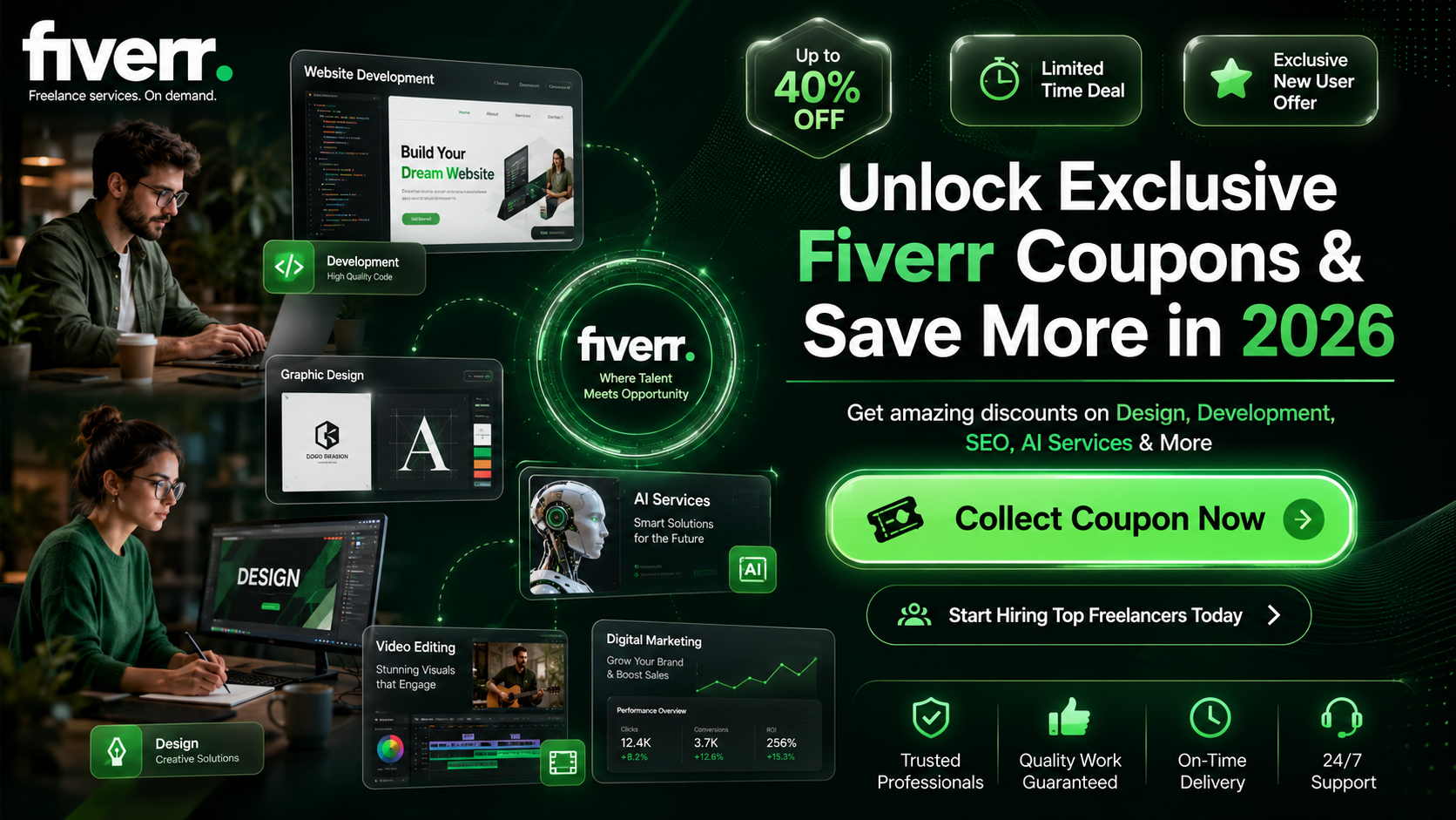 Fiverr Exclusive Coupons & Discounts, Updated Daily