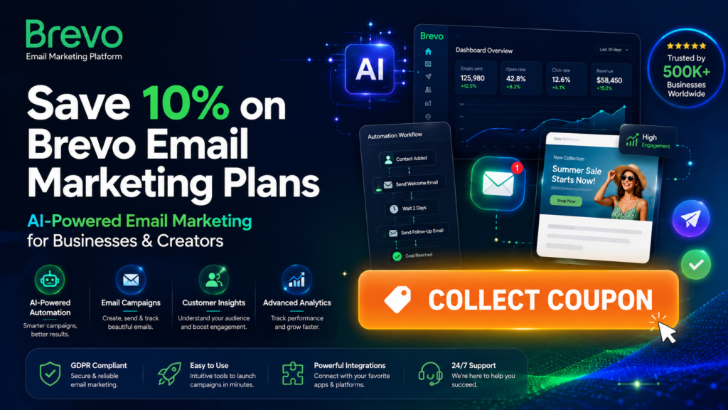 Brevo Coupon Code 2026: Get Exclusive Discounts on Email Marketing Plans