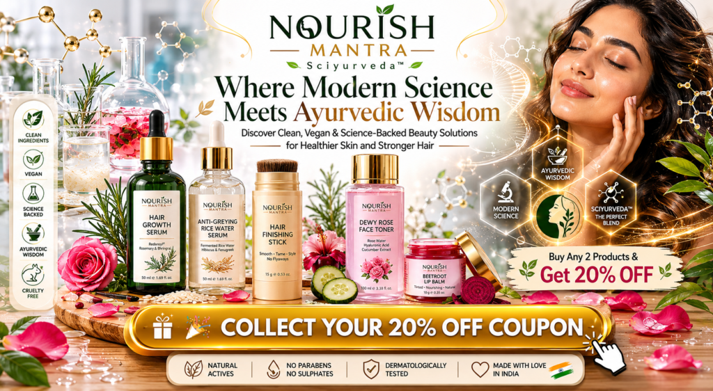 Nourish Mantra Coupon Code 2026: Latest Discounts, Offers & Savings on Ayurvedic Beauty Products