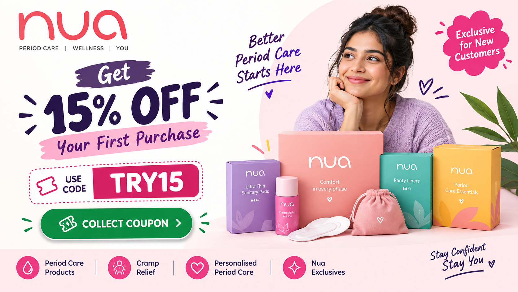 Nua Coupon Code: Get 15% Off Your First Purchase with TRY15